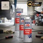 3 Pack of 1L White Chip Resistant Stonechip Paint – Superior Outdoor Protection