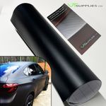 Matt Black Vinyl Wrap Car Film Air/Bubble Free Matte  ** All Sizes Available **