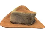 Barmah Summer Breeze Leather Hat Size Large Brown Mesh Z#4423
