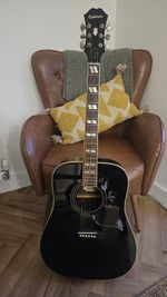 Epiphone Hummingbird Acoustic Guitar in Ebony, Limited Edition, Very Rare 
