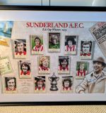 LTD Edition Hand Signed  Sunderland 1973 FA CUP BOB STOKOE & FULL TEAM  COA