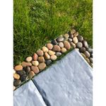 Pebble Garden Border Plain Set 4 Lawn Edging Stone Effect Path Edges