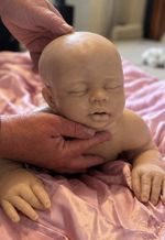 Marshmallow Silicone 6-9 Month Blank Baby Reborn Doll Authentic