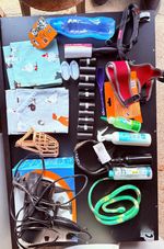 Dog Accessories , 3 dog collar, dog blow dryer, 10X dog poo bag, hair roller, 