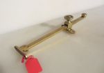 Antique Brass Window Casement Sliding Stay Bar Victorian Latch Lock Holder Tonk