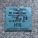 Rolling Stones ticket Bournemouth Gaumont 23/08/64 2nd House #H16