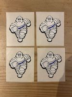 MICHELIN MAN TYRE -  VINTAGE ORIGINAL STICKERS - VGC X 4 unused