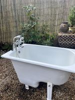 🛁 French Antique Cast Iron Sitz Bath Tub