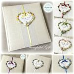 💖Luxury Personalised Large Wedding Photo Album Floral Heart/ Lace/ Diamante