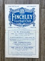 Finchley v Southall programme - 55/56 - Athenian League