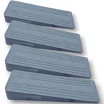 Door Wedge,Heavy duty Door Wedge Stopper, Door Jammer Stop, (4 Pack)