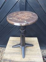 Antique / Vintage Singer Machinists Stool .Industrial Stool -Cast Iron base (MBF