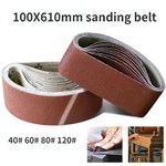 SATC 100 X 610mm Sanding Belts DURABLE 4'' X 24'' Fits Makita Bosch Belt Grits