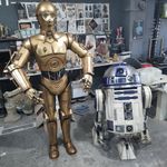 R2-D2 Life Size 1:1 LED Statue Full-Scale ABS & Resin Replica with Functional
