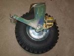 Swivel Castors braked 464mm dia pneumatic wheel Blickle heavy duty 