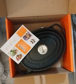 Le Creuset Signature Cast Iron 23cm Oval Casserole - Satin Black