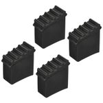 4Pcs Rubber Step Ladder Non-Slip Feet Mat Pad Cover Ladder Accessories Black UK