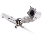 STAINLESS EXHAUST DOWNPIPE DOWN FRONT BYPASS PIPE FOR AUDI S3 8P QUATTRO 04-10