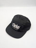 Ciele Athletics Five Panel Running Cap Black Lightweight Breathable One Size New