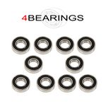 BEARING PACK OF 10 6000-6012 2RS RUBBER SEALED DEEP GROOVE BALL BEARING