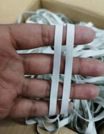 **UK** 6MM/8MM FULFLEX RUBBER / SWIMWEAR / LEOTARD / LINGERIE ELASTIC OFF WHITE