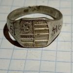 WWI German Patriotic Alliance Ring 1914 Silver Ottoman Austro-Hungarian Ottoman
