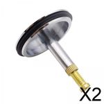 2 Button Drain Stopper Bath Plug For Bathtub Drain Plug 6