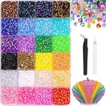 24 Colours Bedazzling Rhinestone Kit, Bedazzler Kit Gems with  3mm Flatback Bead
