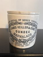 Antique Keiller Dundee Marmalade Pot Victorian Maling Newcastle Stoneware Jar