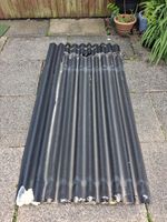 12 x Black Bitumen Corrugated Roofing Sheets Approx 2m x 950mm – Collection Only
