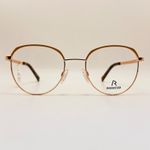 Rodenstock glasses for women and men, rose gold, yellow, round, R2657 D...