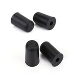 4Pcs Black Rubber Tip for Cello Endpin NOn Slip Cap Instrument Protector
