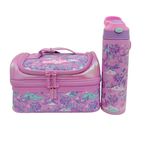 Smiggle Kid's Lunch Box & Stainless Steel Drink Bottle Pink Unicorn Print New F1