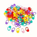 10/100 500Stitch Markers Stitch Holders Knitting Crochet Plastic Pins Mixed