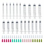 20Pcs Pack 1ml 3ml 5ml 10ml Disposable Work Drum Blunt  + Caps 4 Sizes