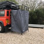 Overland Expedition Fold-Out Shower Privacy Curtain Side Box Tent