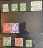 BR.COMMONWEALTH STAMPS HIGH VALUES TO £10 DISPLAYED ON CARDS