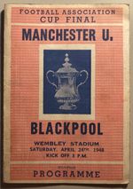 1948 Manchester United v Blackpool FA Cup Final at Wembley Pirate by Ross