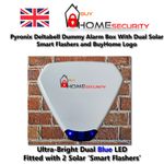 Solar Dummy Alarm Box Smart Flashing LED Maintenance Free Pyronix Bellbox Option