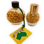 Australian Gold Leaf Miniature Bottles 23c Label Decorative Glass Set