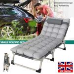 Camping Cot Heavy-Duty Portable Camping Bed Folding Sleeping Bed with Mattress