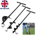 4" 6" 8" Manual Hand Earth Auger Fence Post Drill Soil Digger Hole Borer Digger