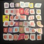 42x First Class Queen Elizabeth II Definitive Stamps - Craft Project Philately