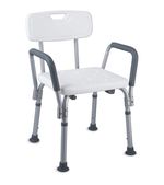 Portable Bath Chair Shower Stool Seat Bench Bathroom Aluminum Adjustable Height