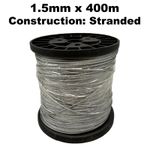 1.5mm Stranded Galvanised Fencing Wire - 400 metres 7 strand electric fence