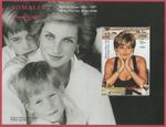 Princess Diana 5th anniversary of death William and Harry MNH stamp sheet