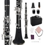 Advance C key Clarinet Ebonite Wood Nickel Plated Key Clarinet reeds Fine case
