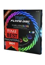 TOSY Flying Disc -108 RGB Multicolor LEDs, Super BrightRechargeable, Waterproof,