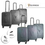Guinness ABS Hard Shell Suitcase Travel Luggage, Combo Lock, Spinner Wheels