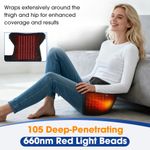 Red Light Therapy Hip Wrap for Sciatica Pain Relief 3 Heat Settings Women Men